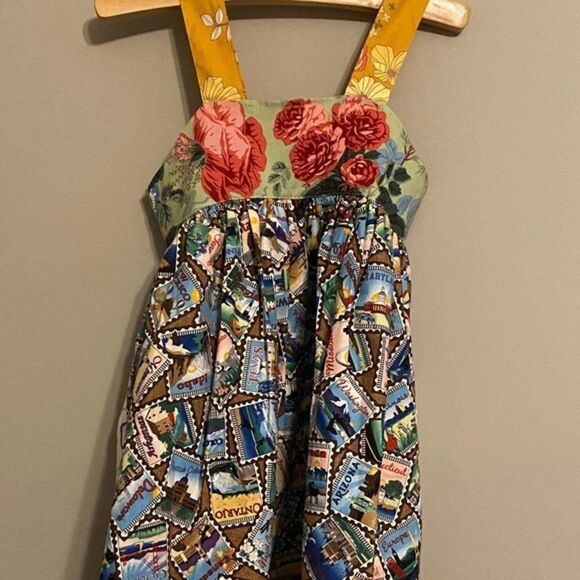 PLATINUM Matilda Jane Stamp Print Dress Size 4 - Picture 1 of 4